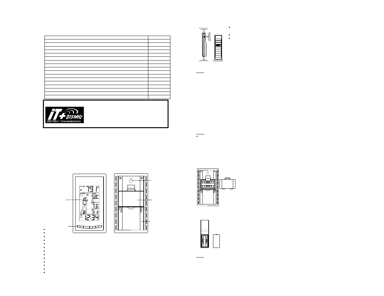 La Crosse Technology WS-9730U-IT User Manual | 5 pages
