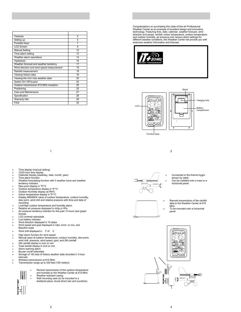 La Crosse Technology WS-1510-IT User Manual | 13 pages