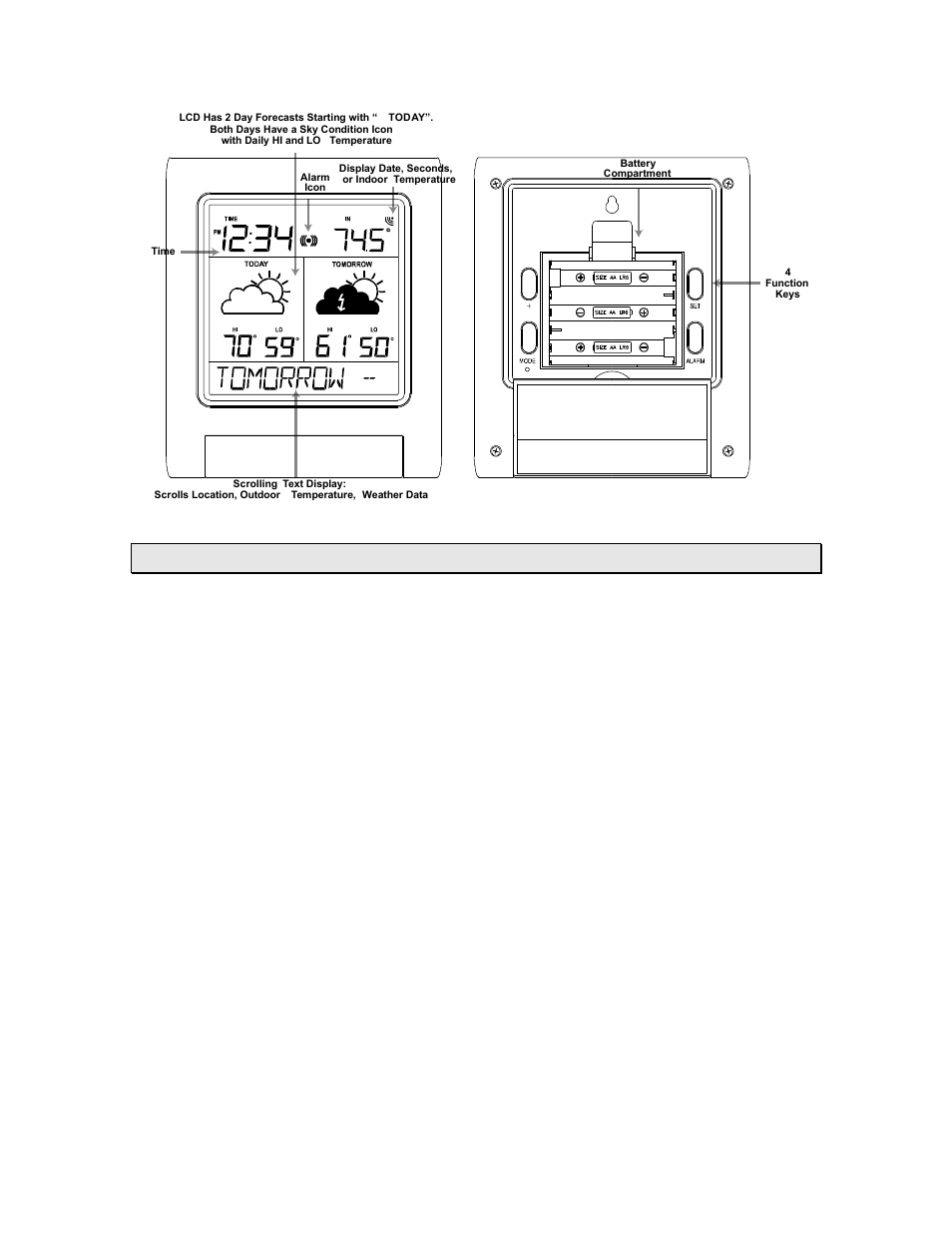 Mode” key | La Crosse Technology Internet-Powered Weather Station WD-2511U User Manual | Page 12 / 25
