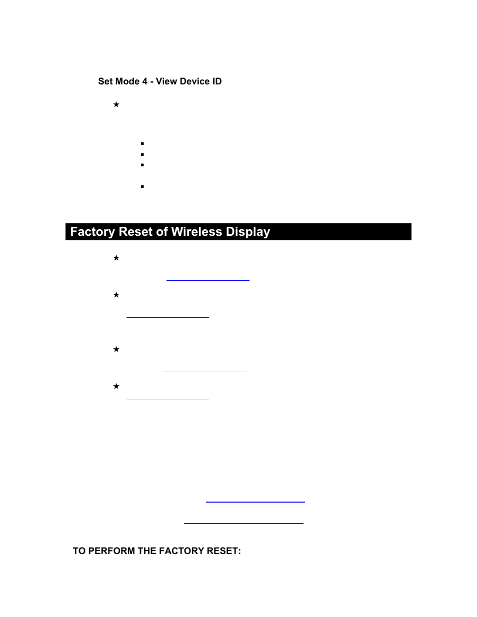 Factory reset of wireless display | La Crosse Technology Internet-Powered Weather Station WD-2511U User Manual | Page 16 / 25