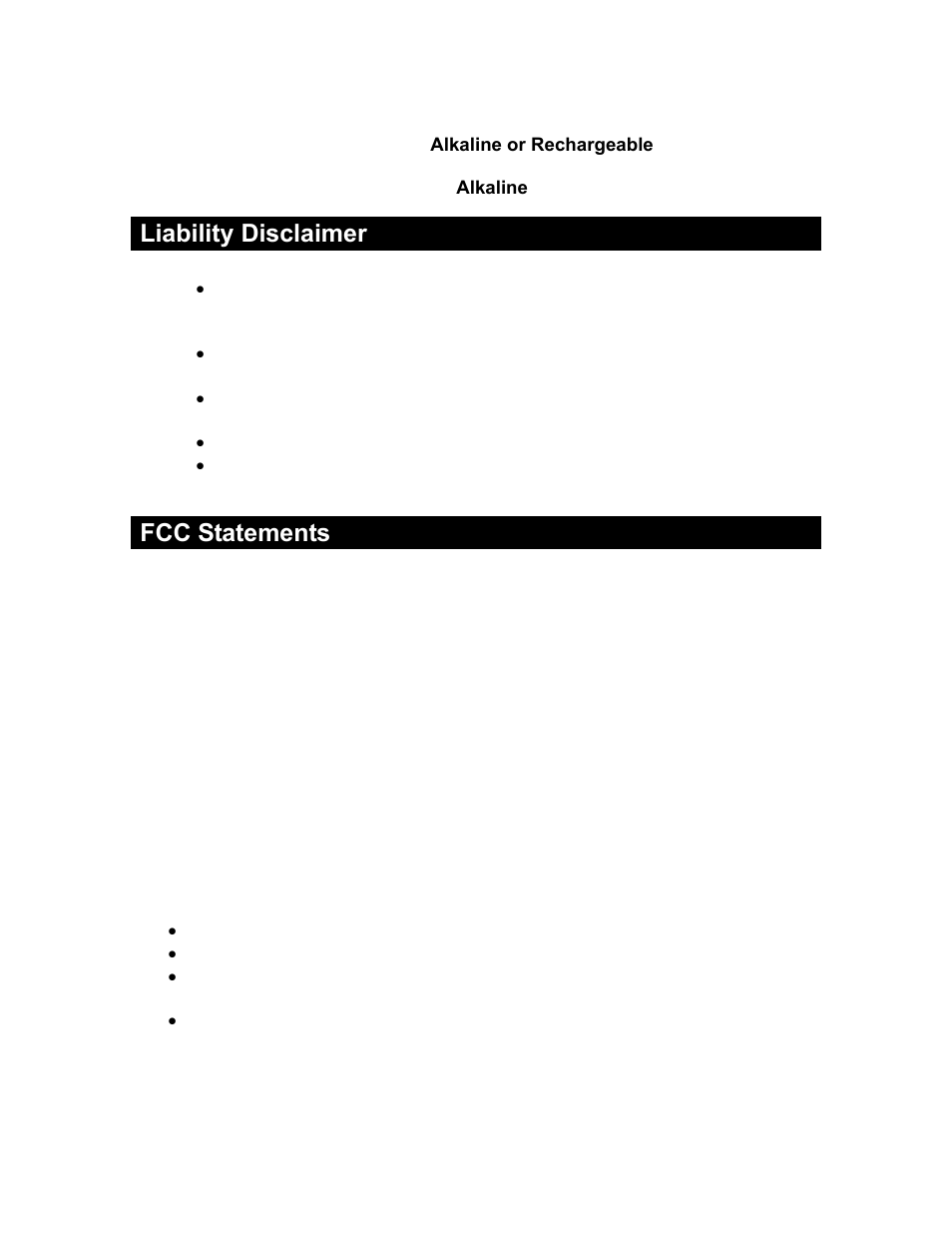 Liability disclaimer, Fcc statements | La Crosse Technology Internet-Powered Weather Station WD-2511U User Manual | Page 23 / 25