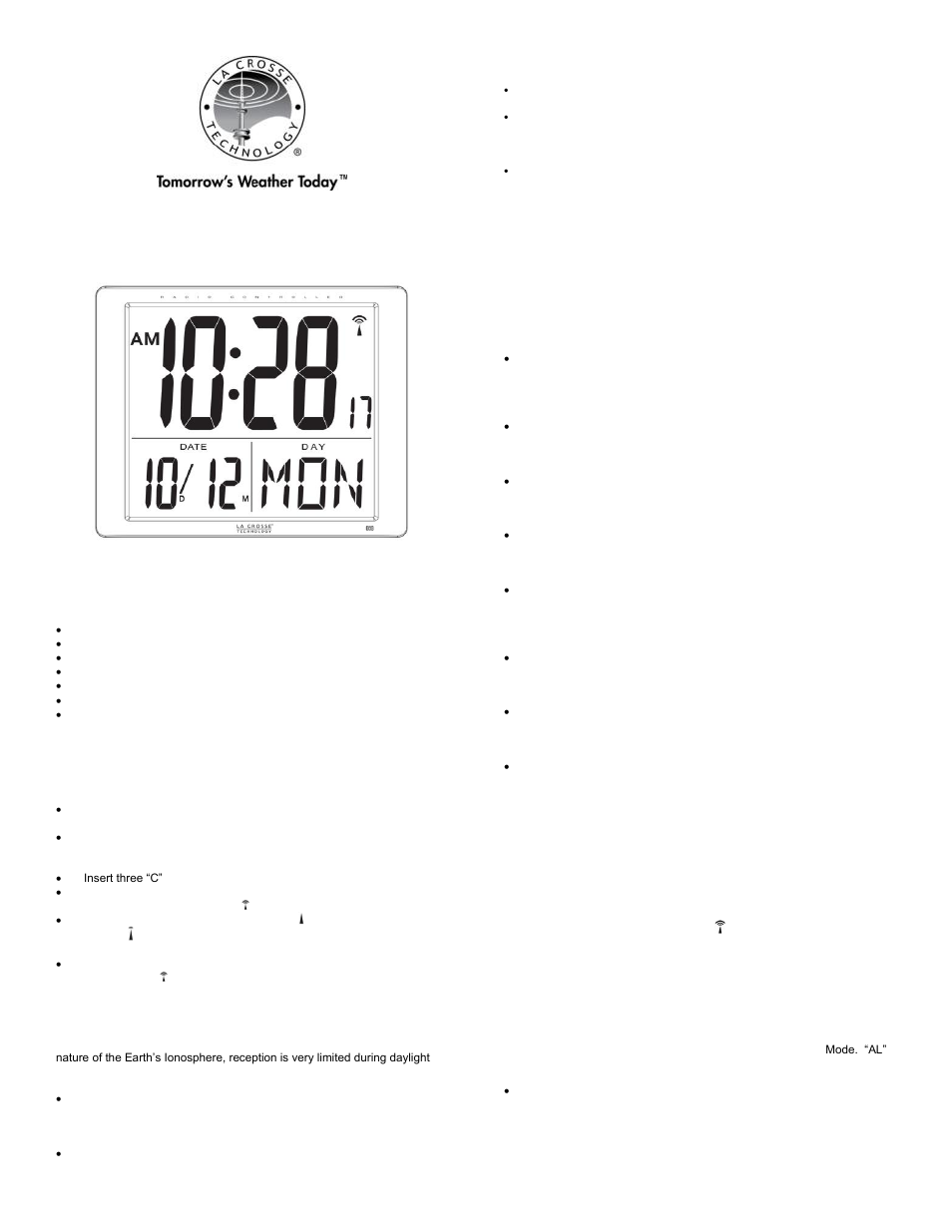 La Crosse Technology 515-1316 User Manual | 2 pages