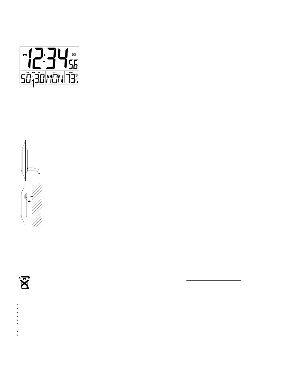 La Crosse Technology TIMER WALL WT-8100 User Manual | Page 2 / 2