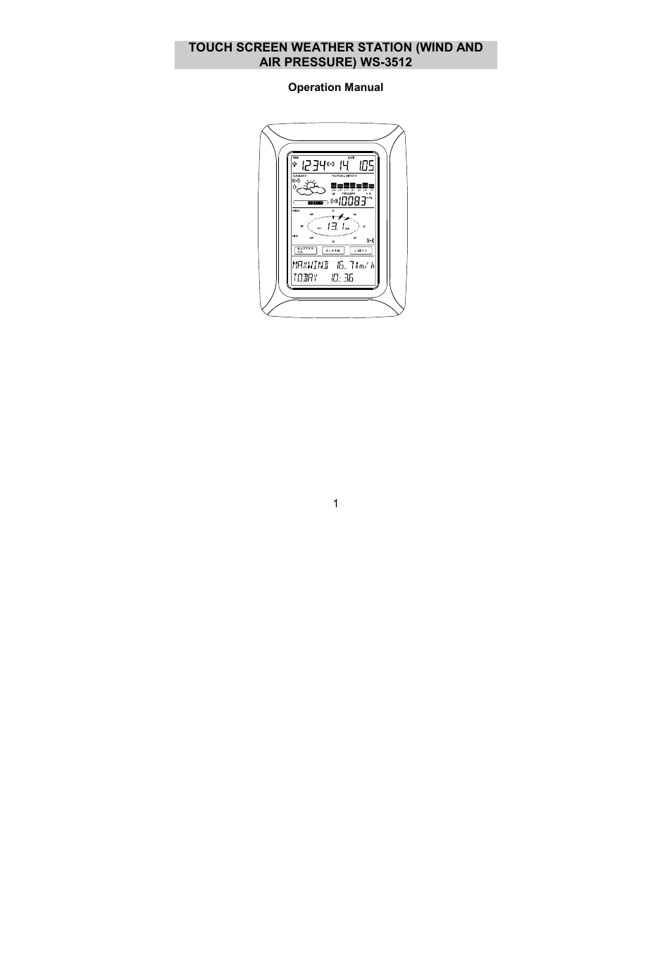La Crosse Technology WS-3512 User Manual | 31 pages