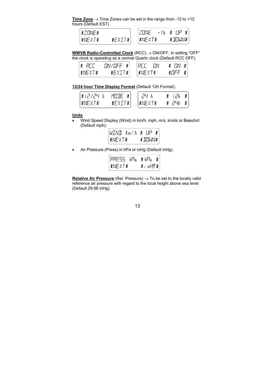 La Crosse Technology WS-3512 User Manual | Page 13 / 31
