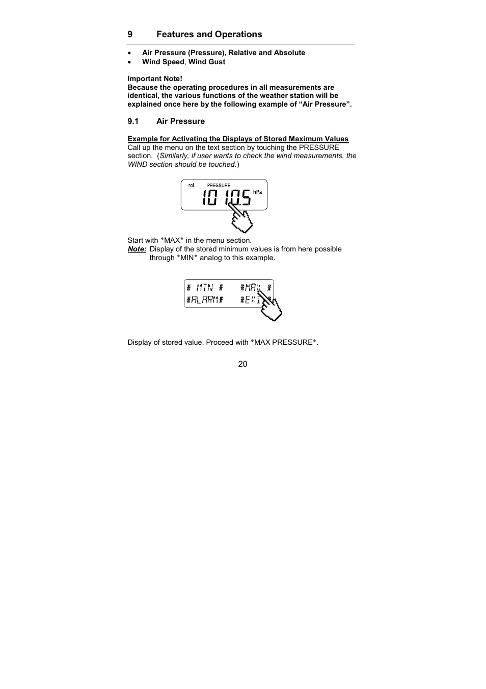 La Crosse Technology WS-3512 User Manual | Page 20 / 31