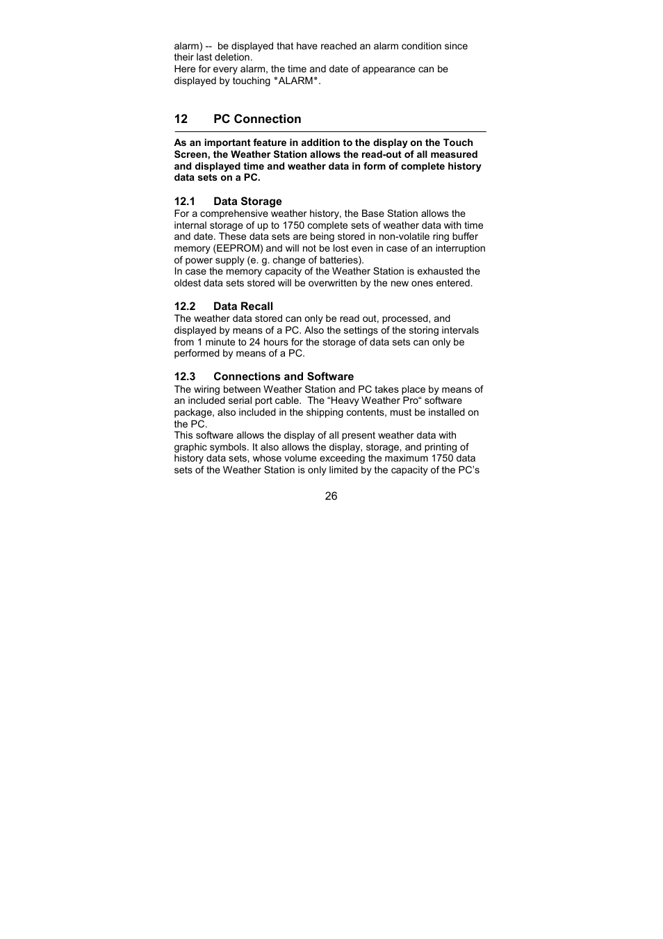 La Crosse Technology WS-3512 User Manual | Page 26 / 31