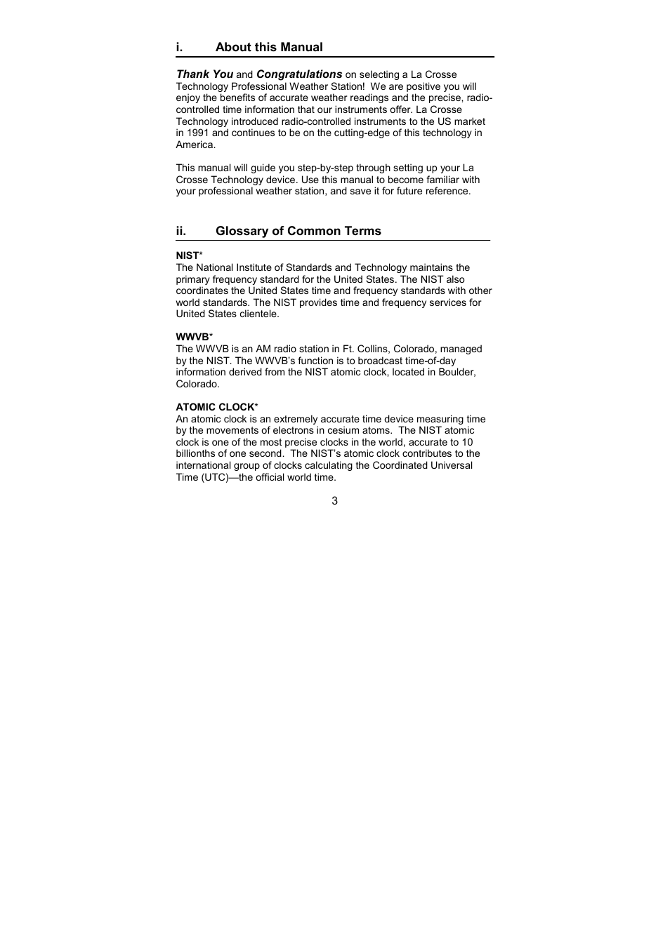 La Crosse Technology WS-3512 User Manual | Page 3 / 31