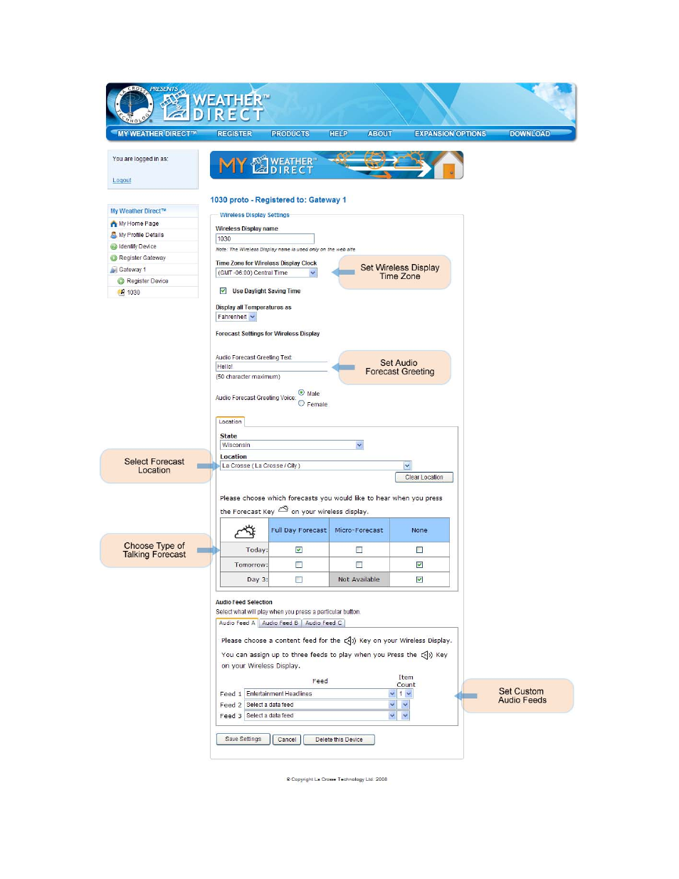 La Crosse Technology WA-1030U User Manual | Page 13 / 31