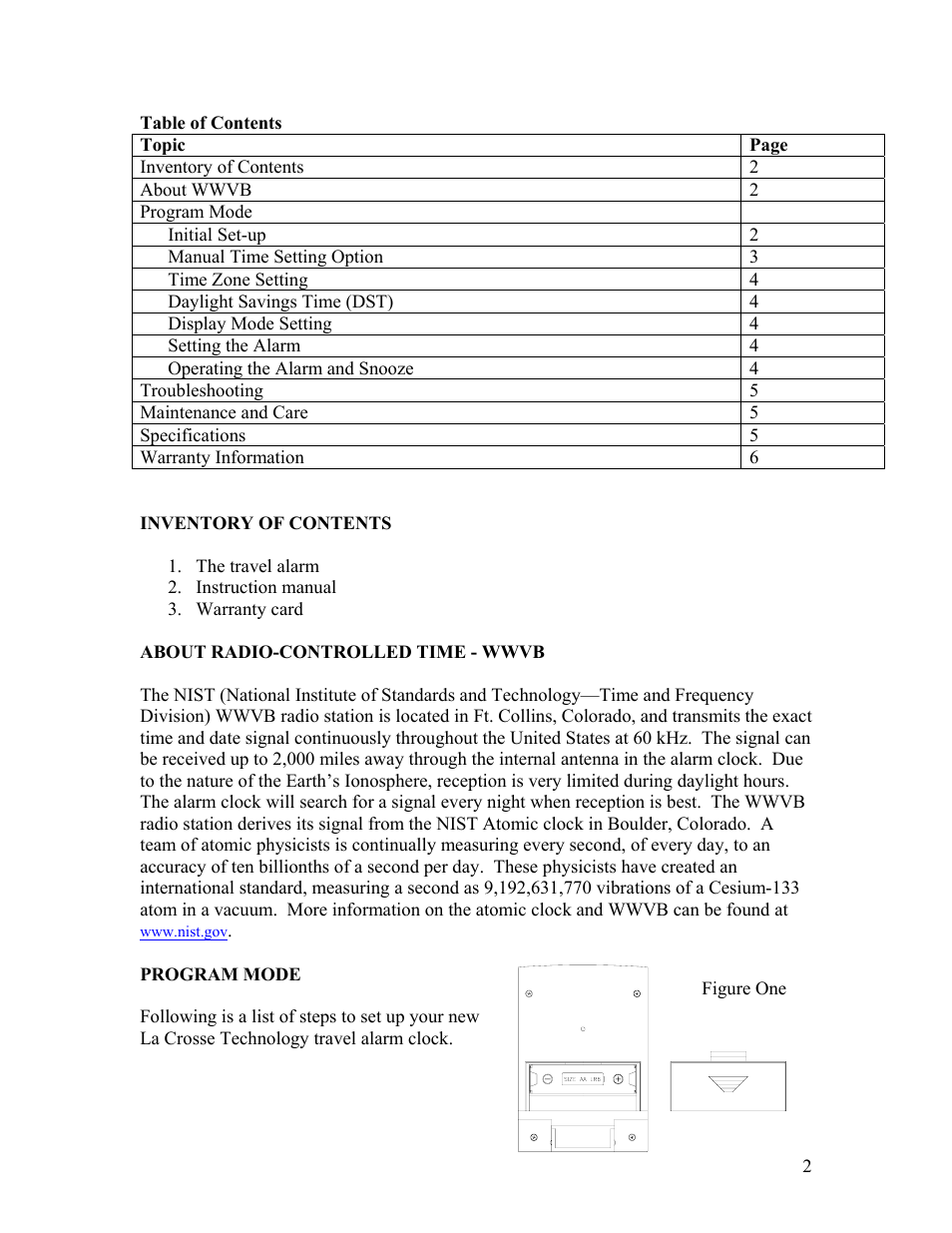 Topic | La Crosse Technology WT-2192 User Manual | Page 2 / 6