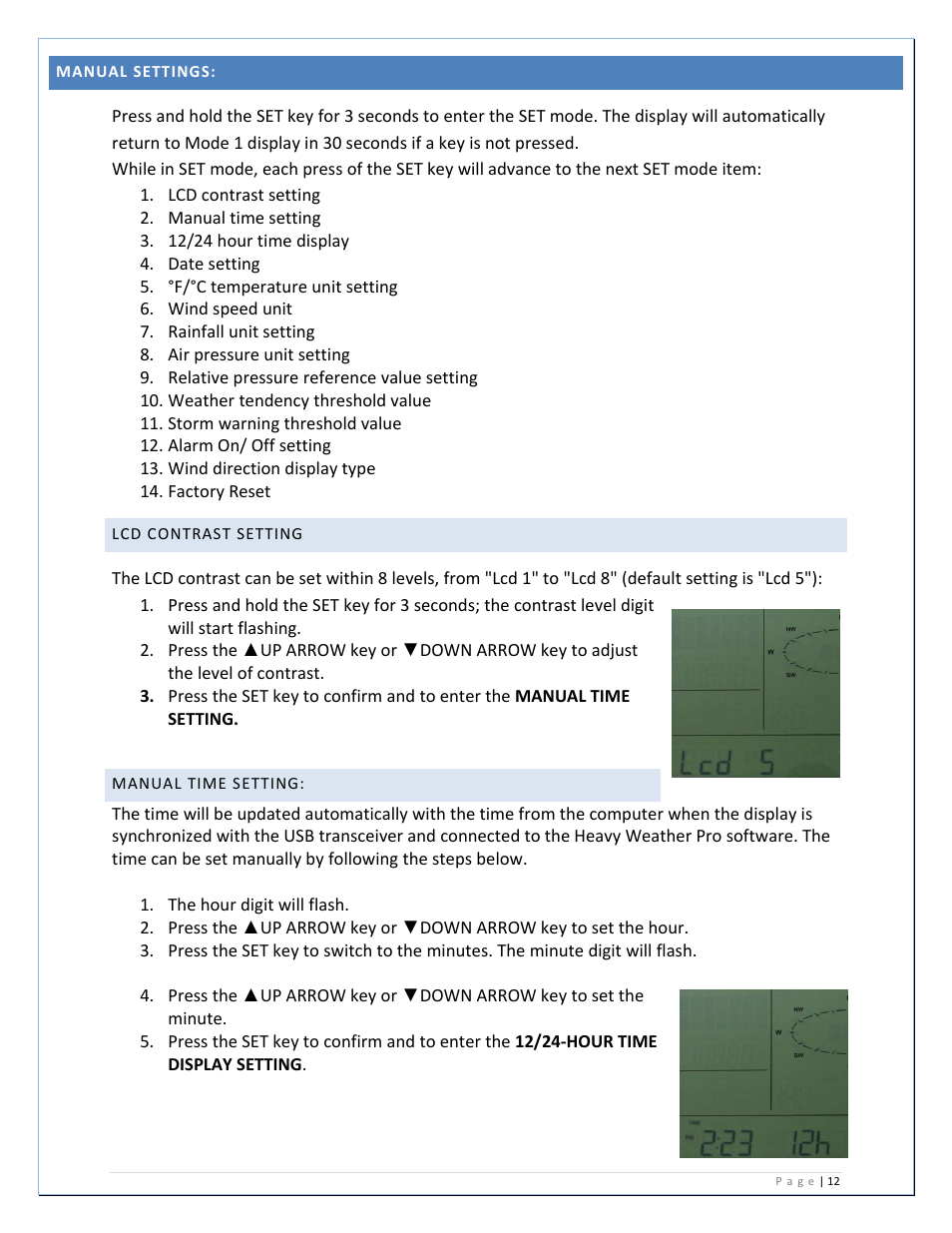 La Crosse Technology WS-2811U-IT User Manual | Page 12 / 31