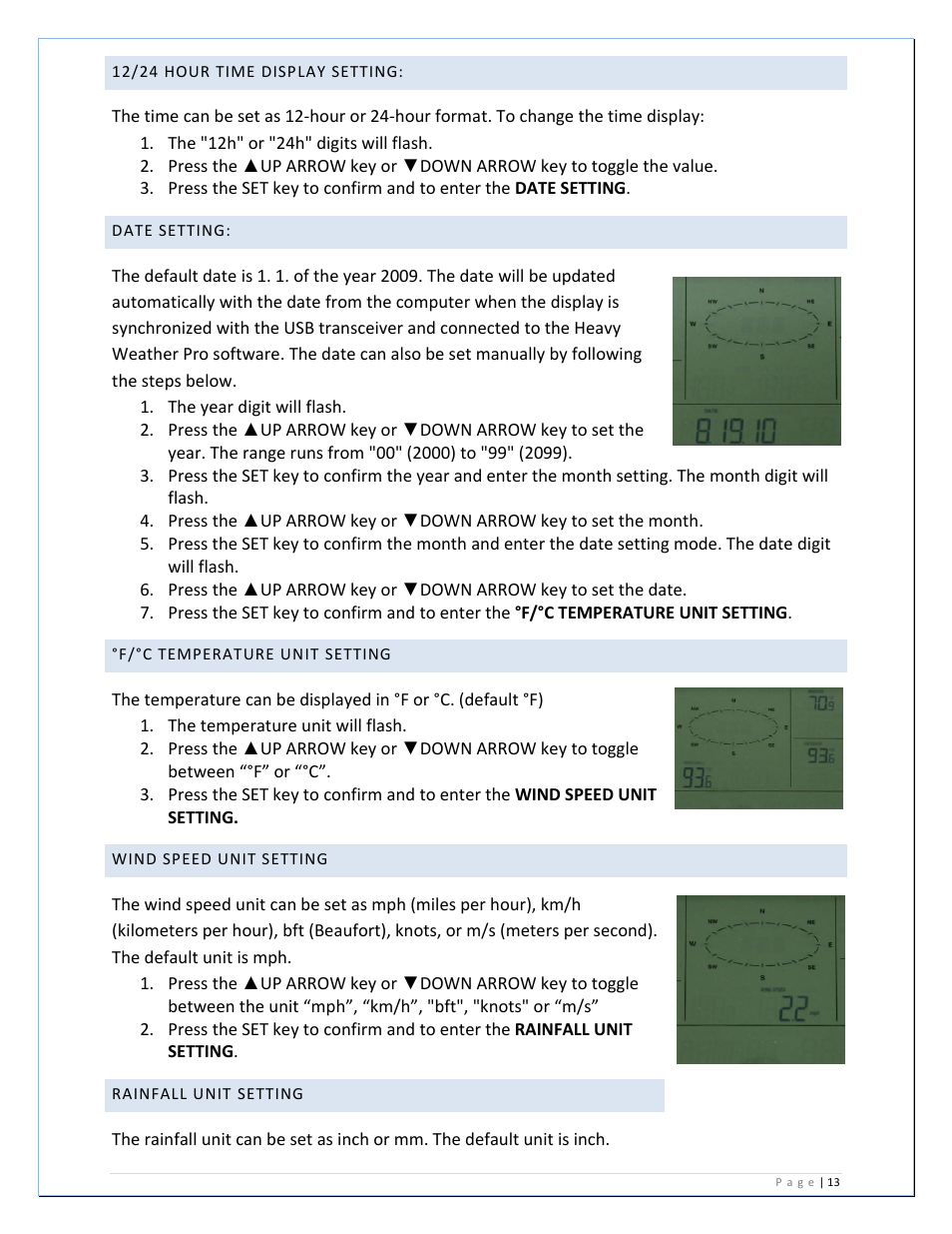 La Crosse Technology WS-2811U-IT User Manual | Page 13 / 31