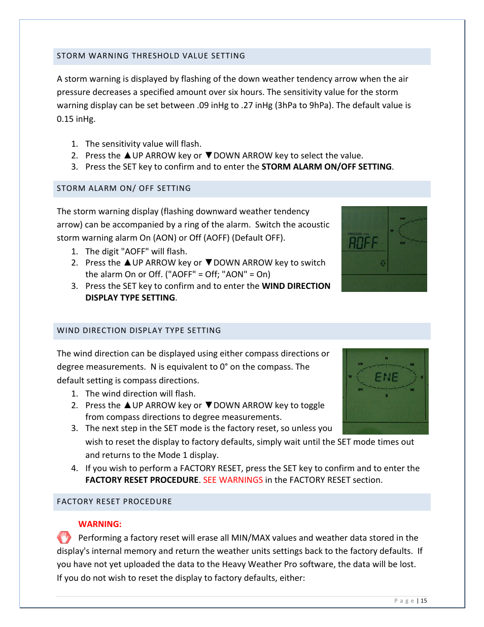 La Crosse Technology WS-2811U-IT User Manual | Page 15 / 31