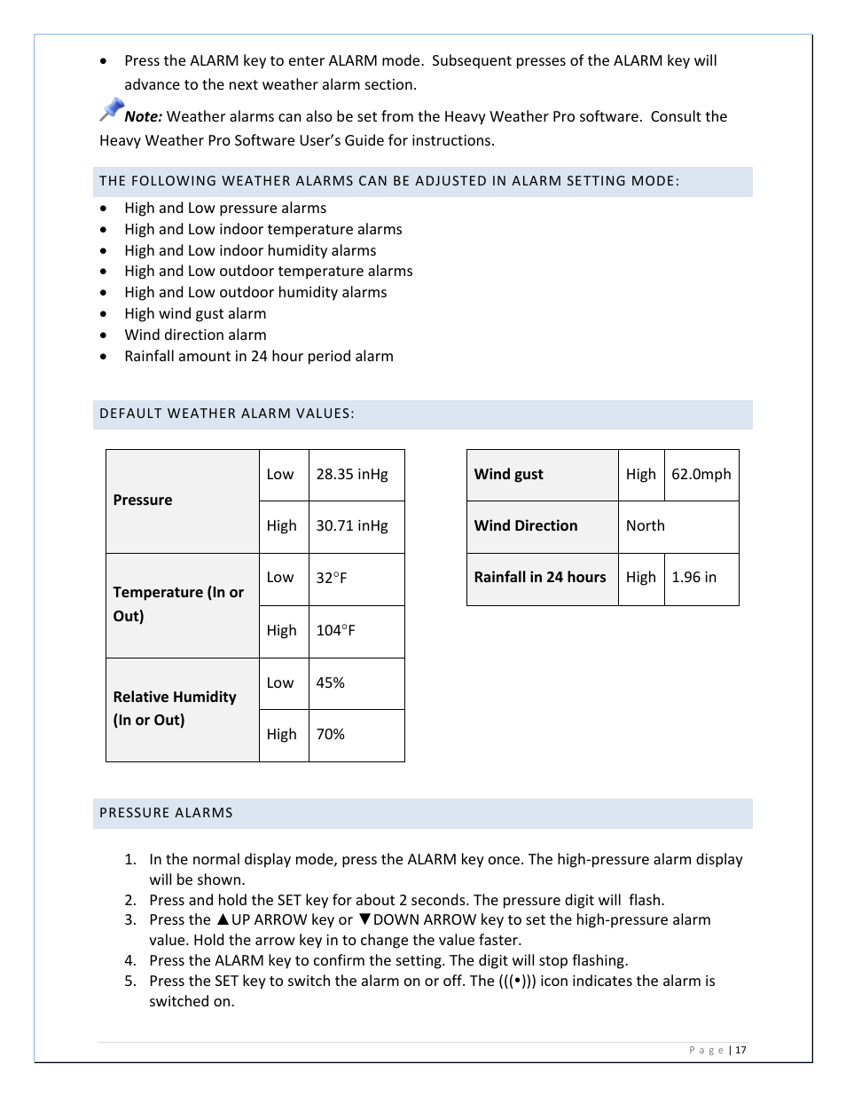 La Crosse Technology WS-2811U-IT User Manual | Page 17 / 31