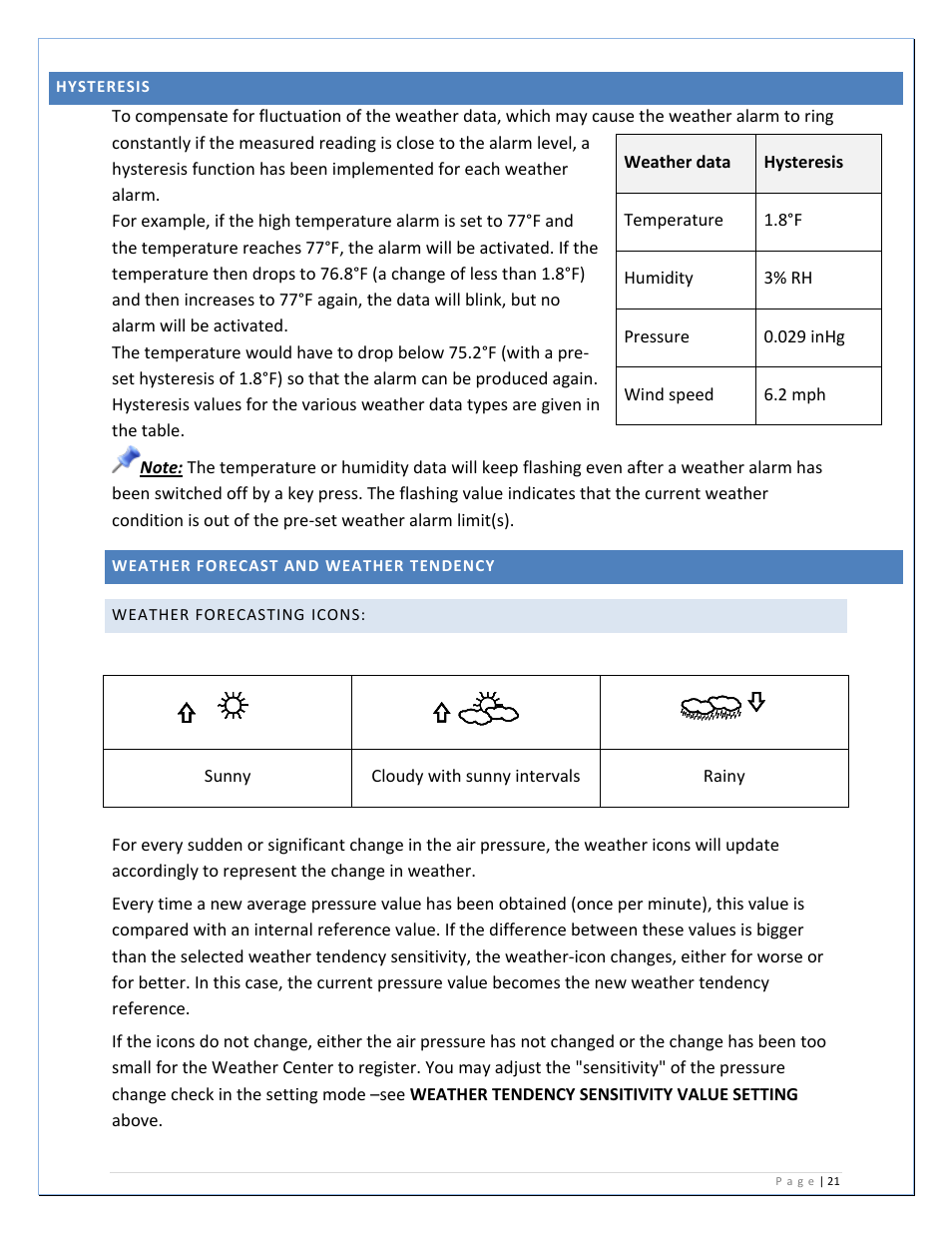 La Crosse Technology WS-2811U-IT User Manual | Page 21 / 31