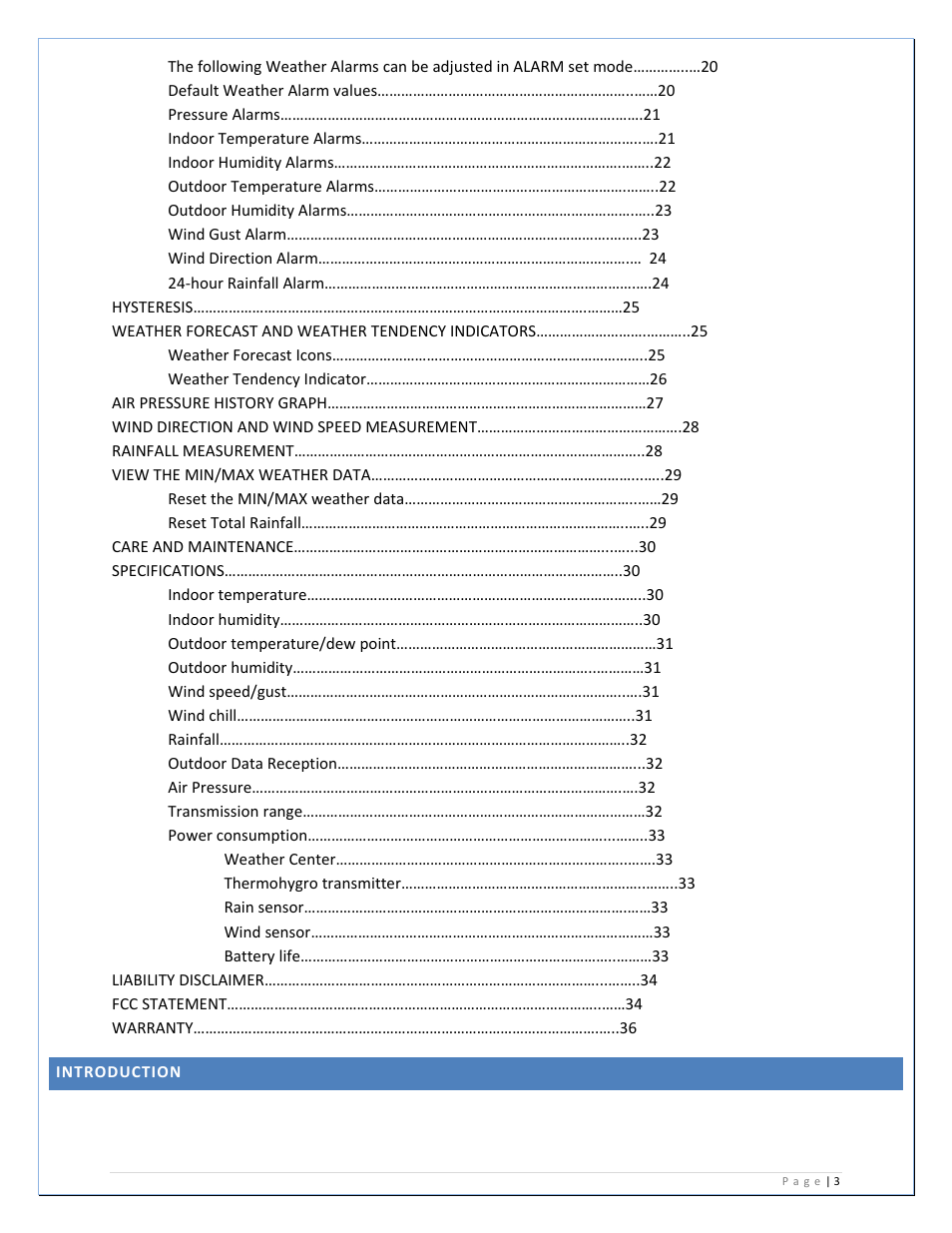 La Crosse Technology WS-2811U-IT User Manual | Page 3 / 31