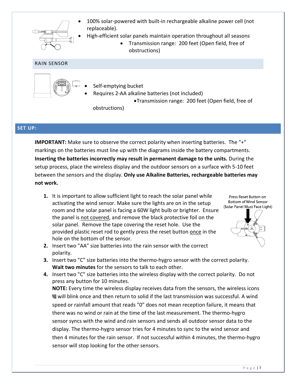 La Crosse Technology WS-2811U-IT User Manual | Page 7 / 31