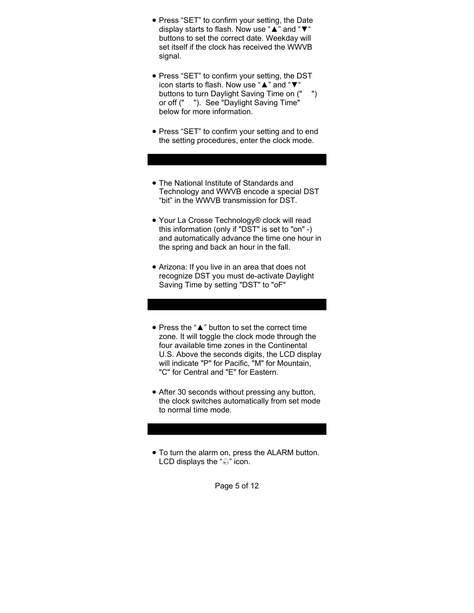 La Crosse Technology WT-8005U User Manual | Page 5 / 12