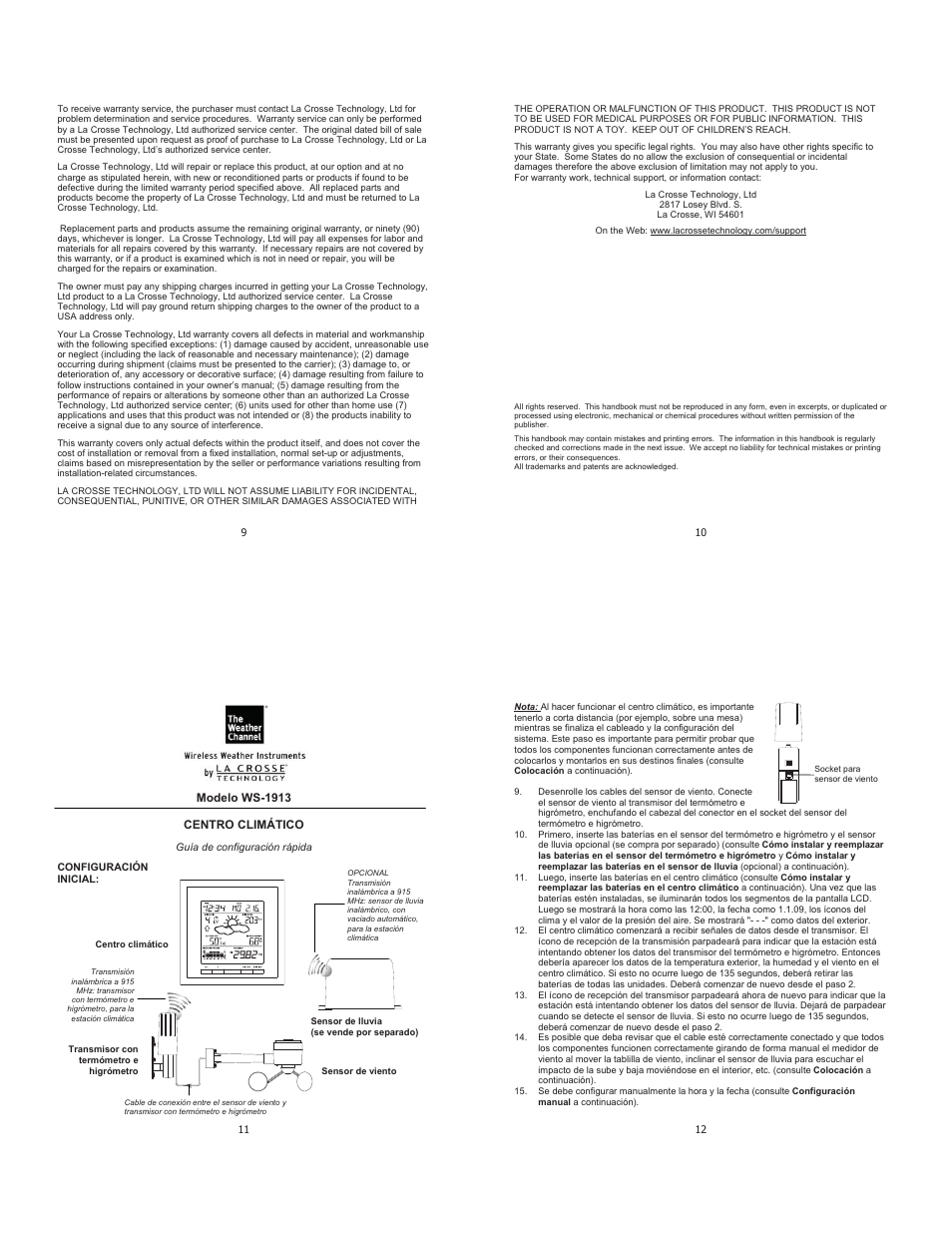 La Crosse Technology WS-1913 User Manual | Page 3 / 6