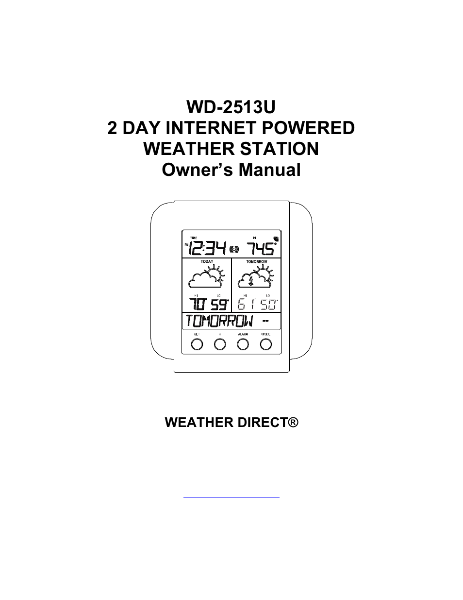 La Crosse Technology WD-2513U User Manual | 25 pages