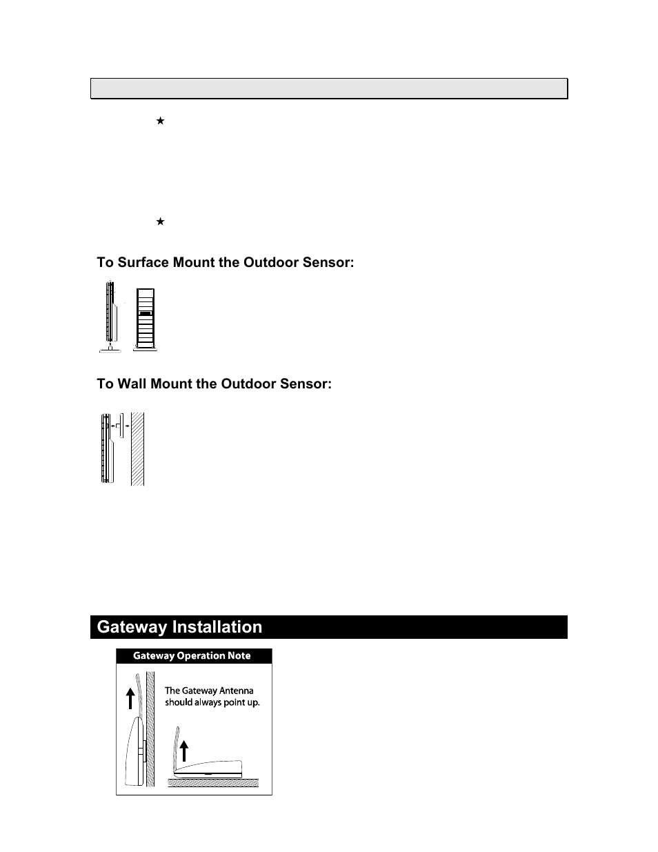 Gateway installation | La Crosse Technology WD-2513U User Manual | Page 8 / 25