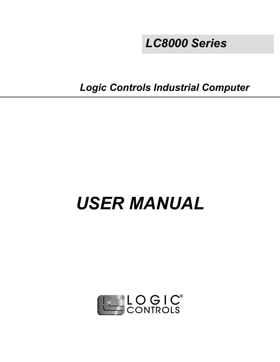 Logic Controls LC8000 User Manual | 11 pages