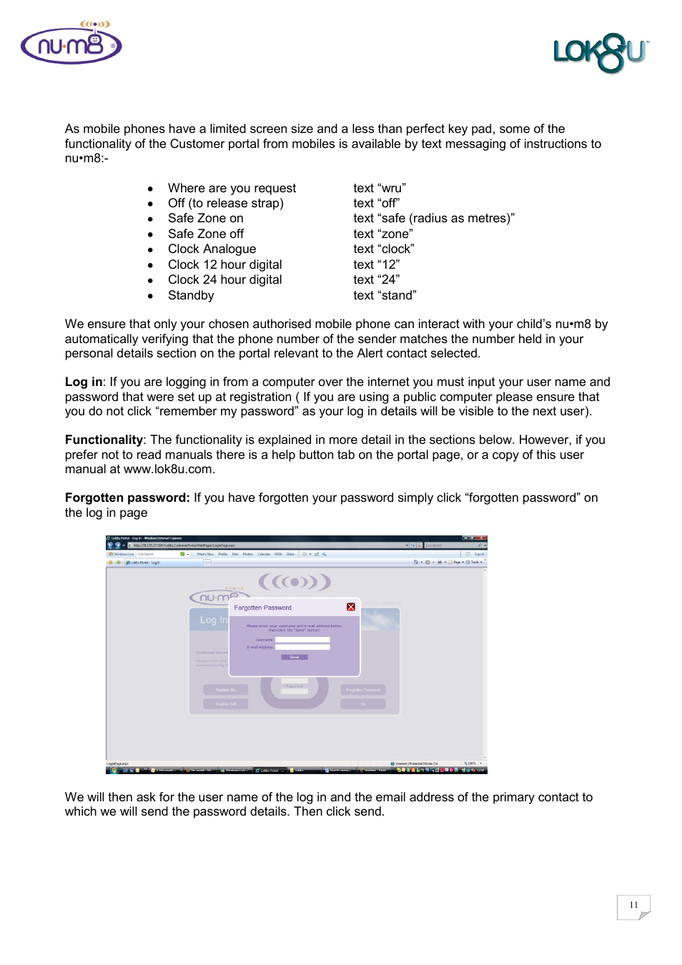 Lok8u num8 User Manual | Page 11 / 46