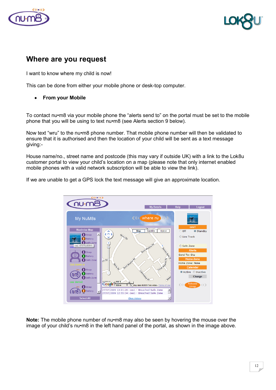 Where are you request | Lok8u num8 User Manual | Page 12 / 46