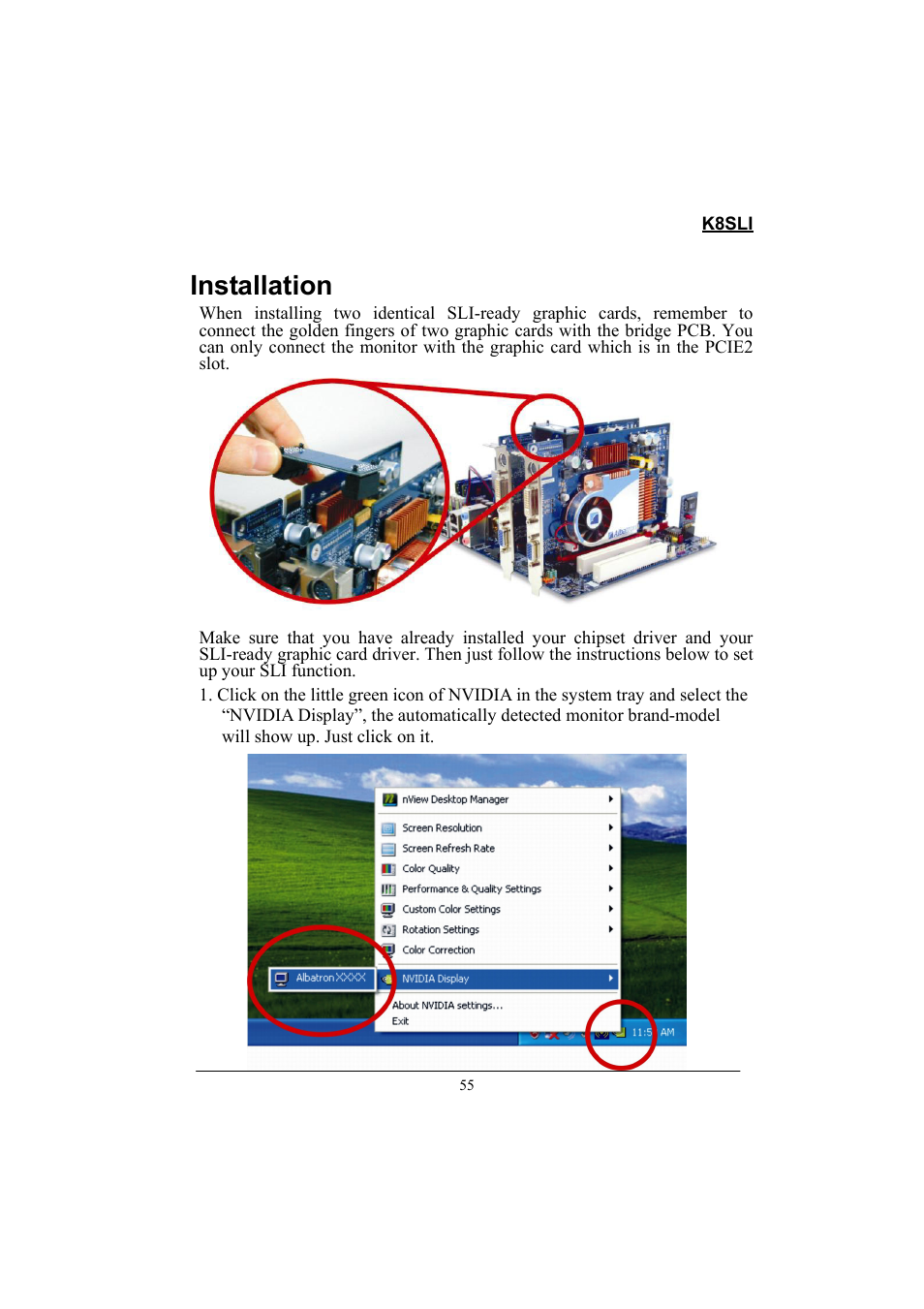 Installation | Lok8u K8SLI User Manual | Page 61 / 62