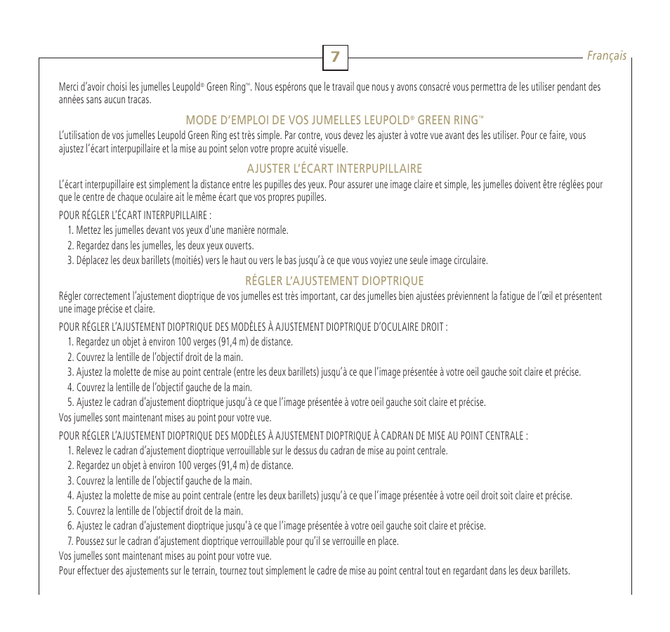 Leupold Green Ring 56113 User Manual | Page 10 / 18