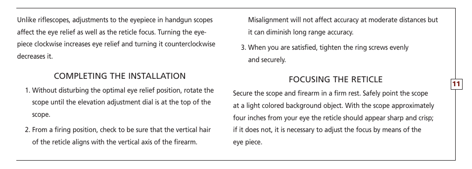 Leupold VX-II User Manual | Page 11 / 62