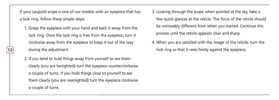 Leupold VX-II User Manual | Page 12 / 62