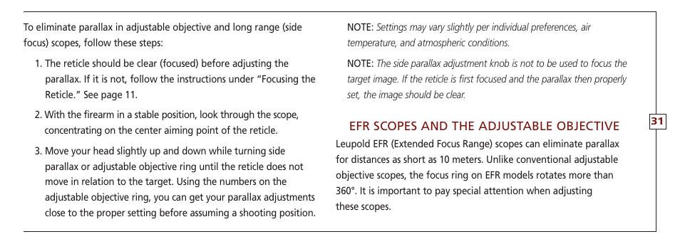 Leupold VX-II User Manual | Page 31 / 62