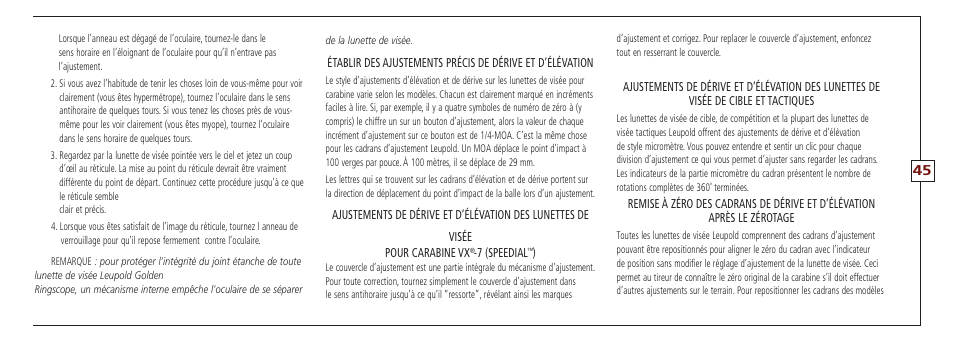 Leupold VX-II User Manual | Page 45 / 62