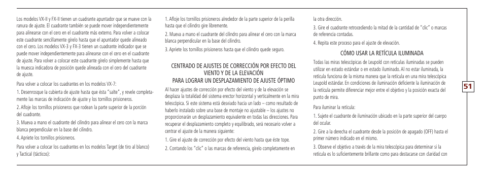 Leupold VX-II User Manual | Page 51 / 62