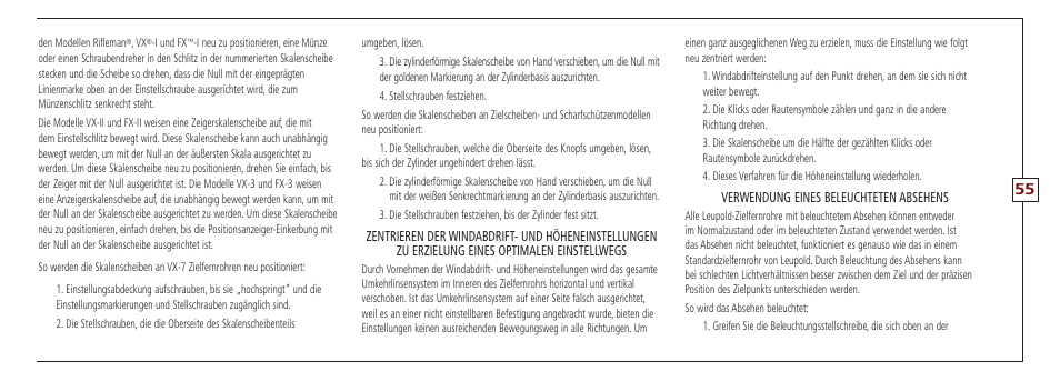Leupold VX-II User Manual | Page 55 / 62