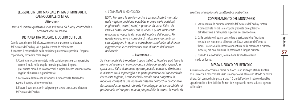 Leupold VX-II User Manual | Page 57 / 62