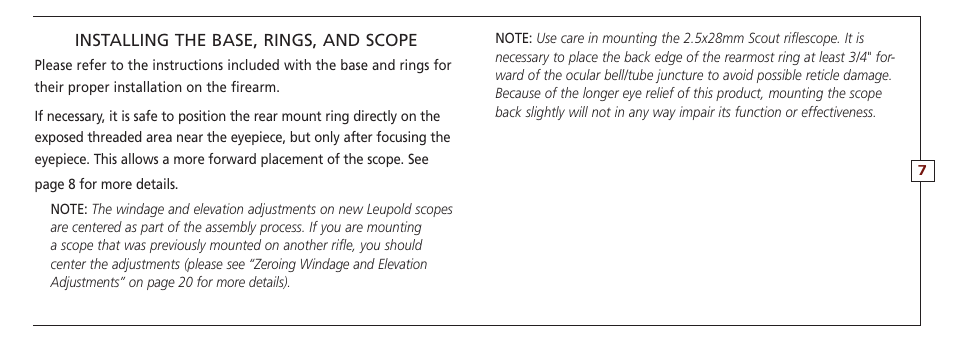 Leupold VX-II User Manual | Page 7 / 62