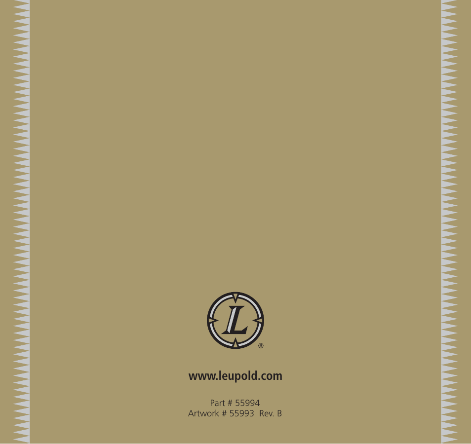 Leupold Hunting Equipment User Manual | Page 38 / 38