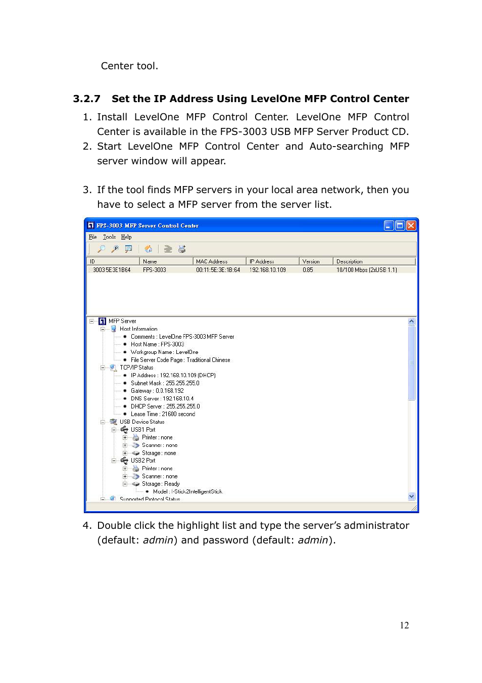LevelOne FPS-3003 User Manual | Page 12 / 75