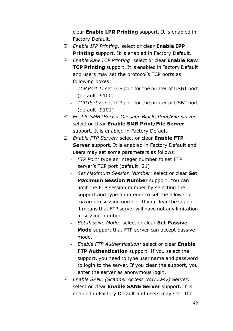 LevelOne FPS-3003 User Manual | Page 49 / 75