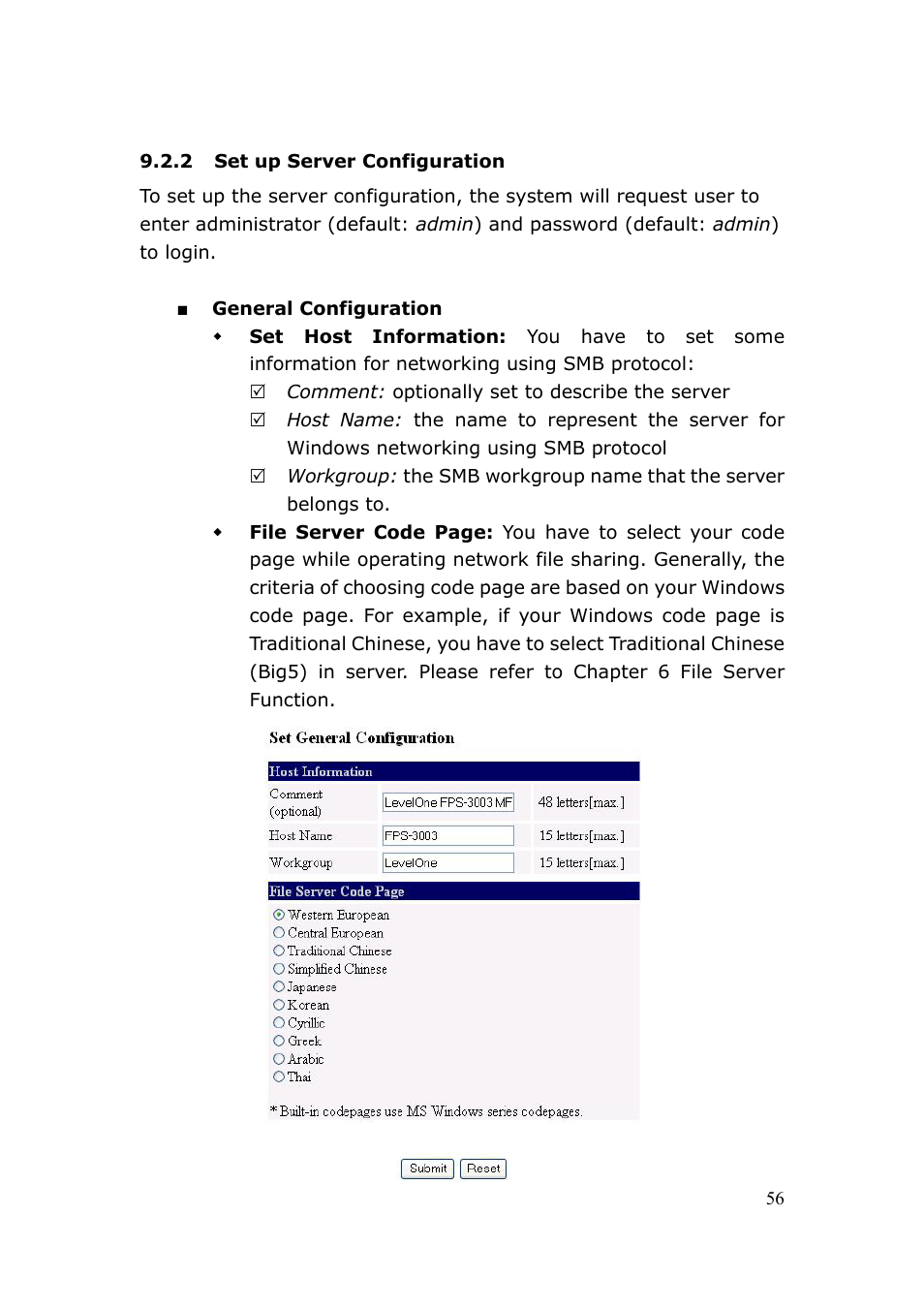 LevelOne FPS-3003 User Manual | Page 56 / 75