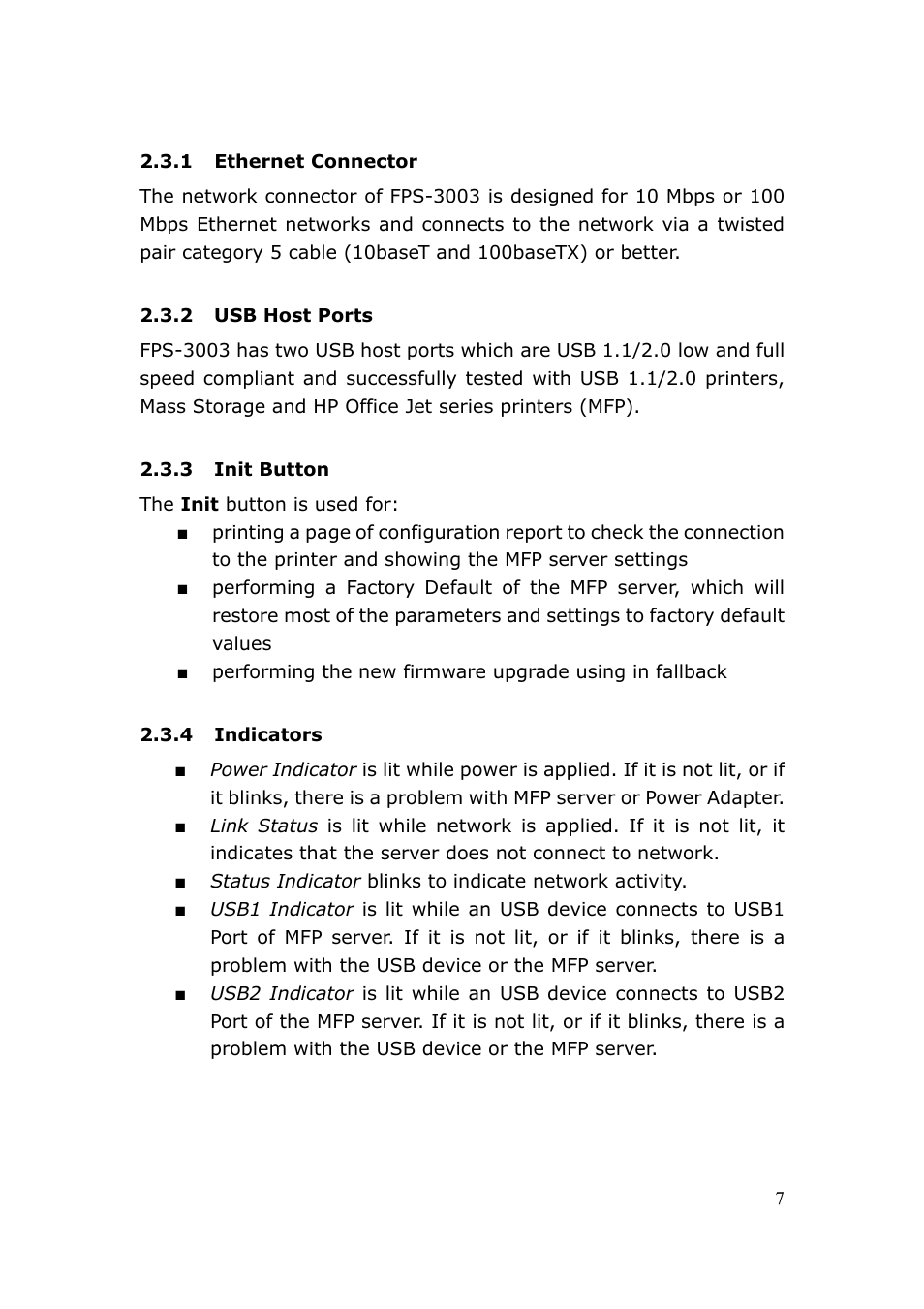 LevelOne FPS-3003 User Manual | Page 7 / 75
