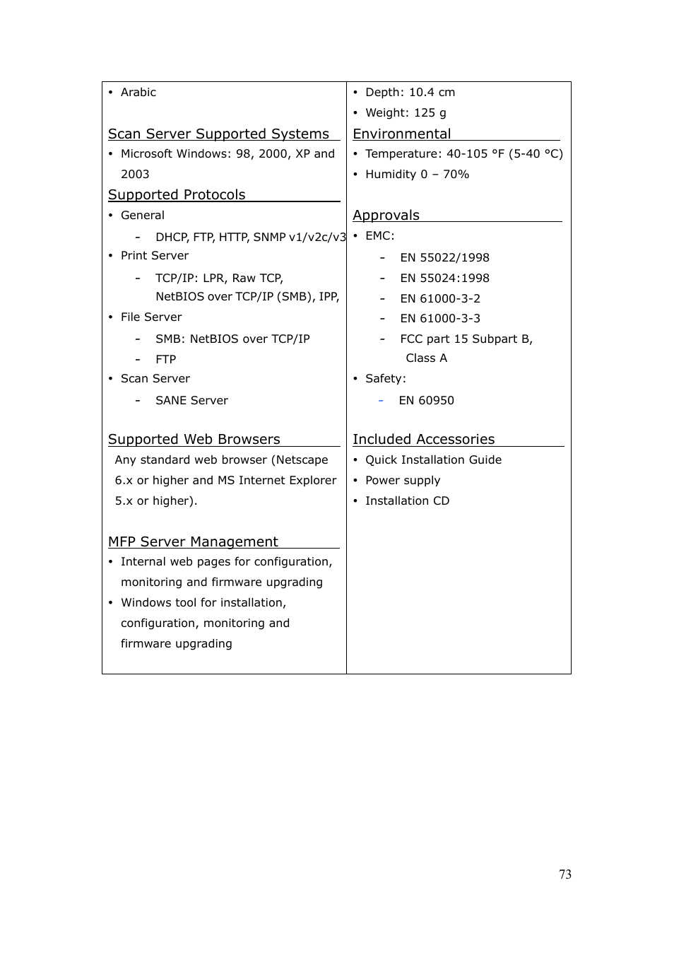 LevelOne FPS-3003 User Manual | Page 73 / 75