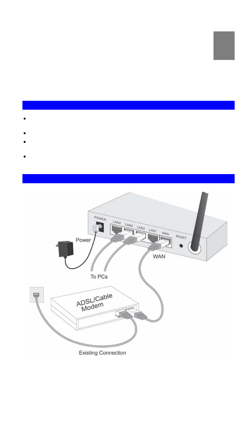 Chapter 2 installation, Requirements, Procedure | Installation | LevelOne NetCon WBR-3408 User Manual | Page 10 / 106