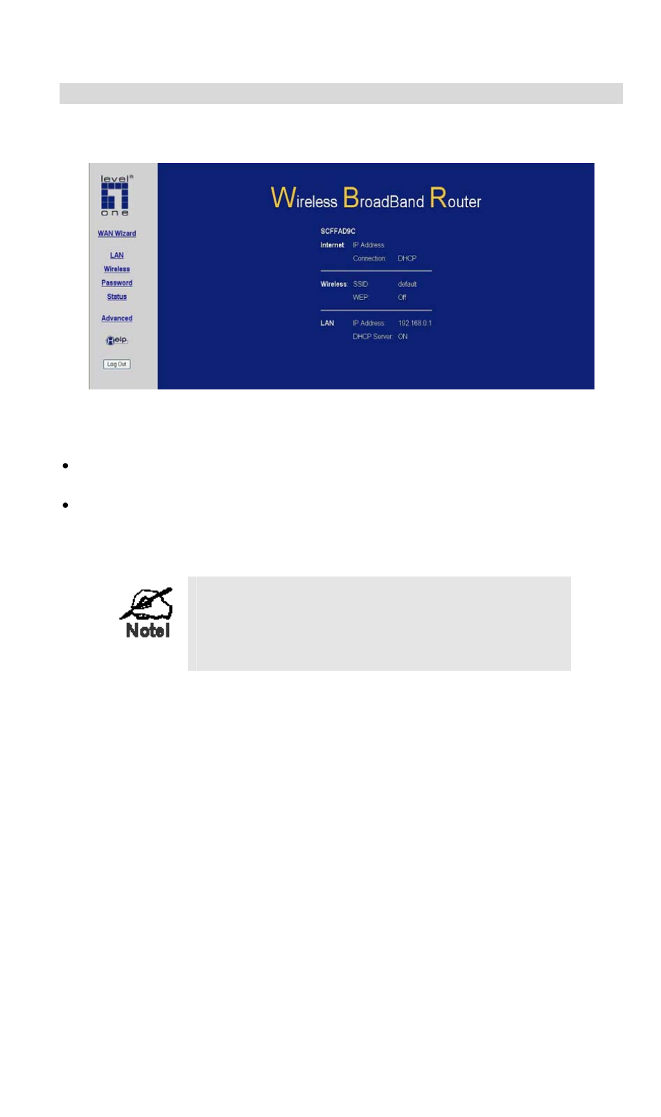 Home screen, Navigation & data input | LevelOne NetCon WBR-3408 User Manual | Page 17 / 106