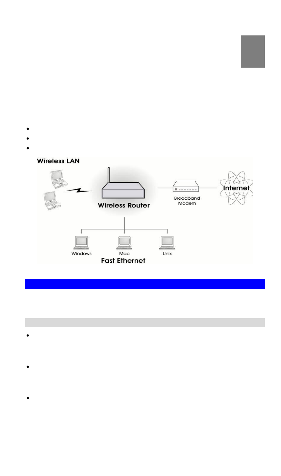 Chapter 1 introduction, Wireless broadband router features, Internet access features | Introduction, Chapter 1 | LevelOne NetCon WBR-3408 User Manual | Page 4 / 106