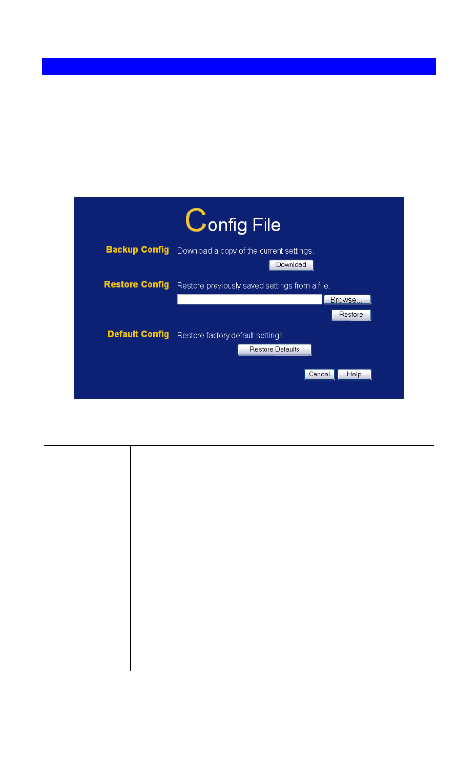 Config file, Data - config file screen | LevelOne NetCon WBR-3408 User Manual | Page 74 / 106