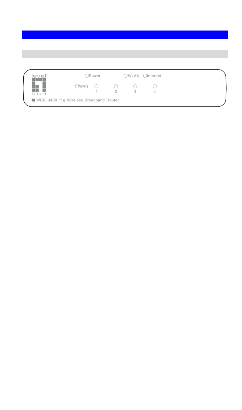 Physical details, Front-mounted leds | LevelOne NetCon WBR-3408 User Manual | Page 8 / 106