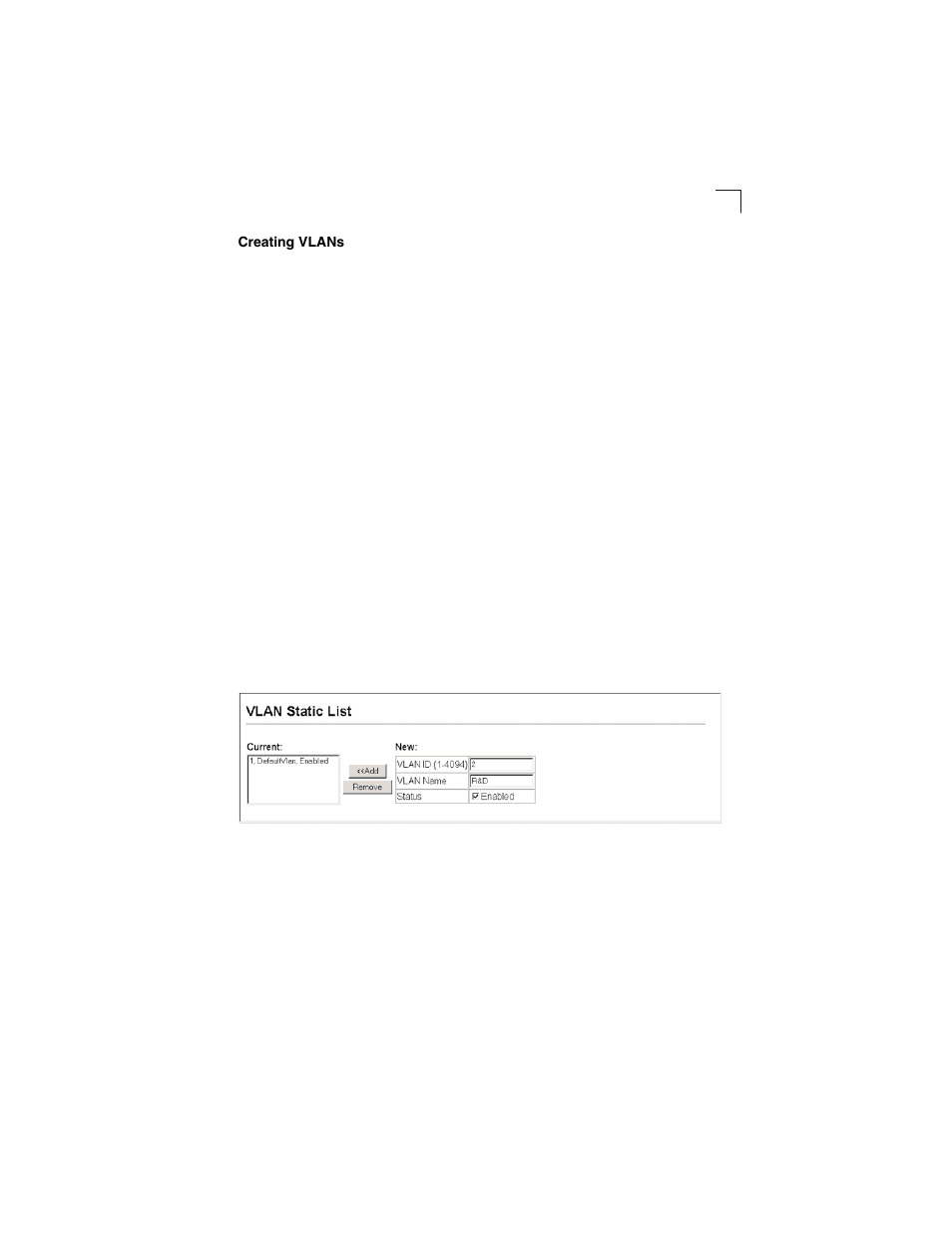 Creating vlans, Figure 3-63, Configuring a vlan static list | LevelOne GSW-2692 User Manual | Page 147 / 390